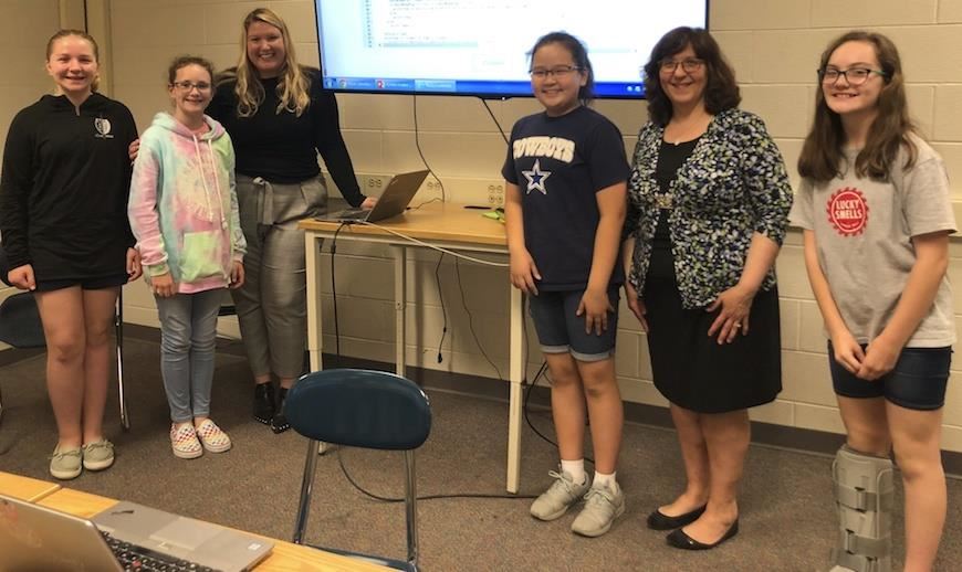 Reedy Creek Middle School's Girls Who Code Club Creates Test Prep Chatbot
